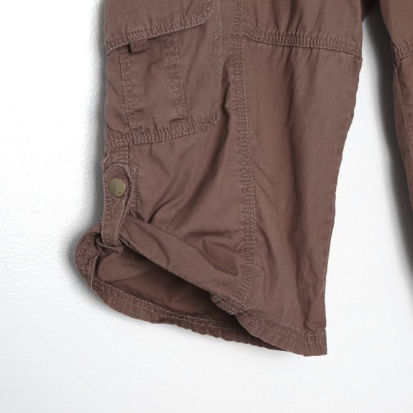 COPY - Costa Blanca Cargo Bermuda Shorts Low Rise Y2K Brown Casual Zipper Fly T… - Picture 3 of 4